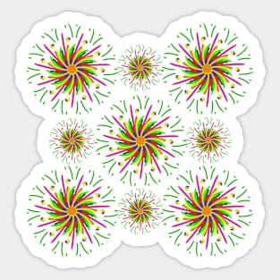 colourful floral pattern blossoming flower bloom blooming Sticker